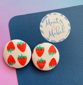 Sale: Strawberry Small Bobbles (Pair)