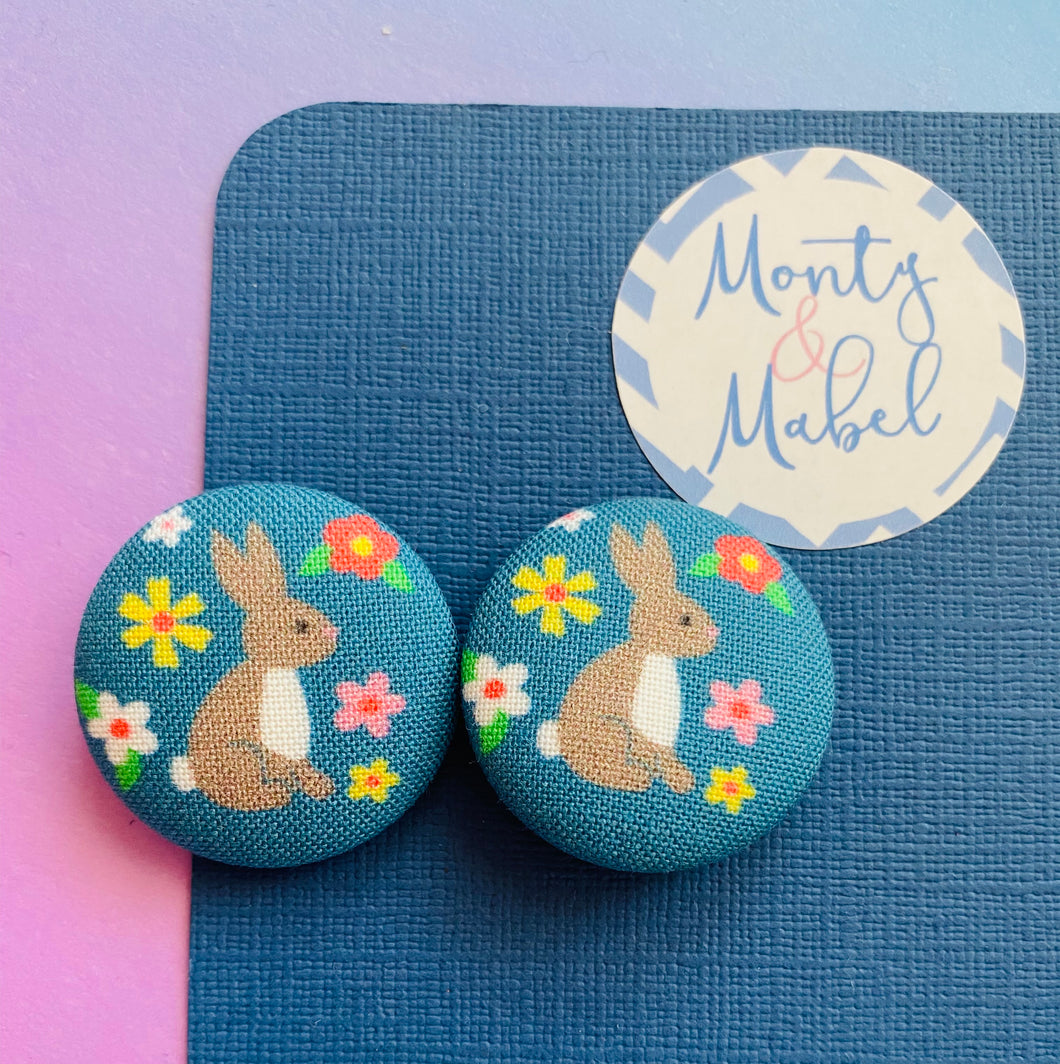 Sale: Floral Bunny Small Bobbles (Pair)