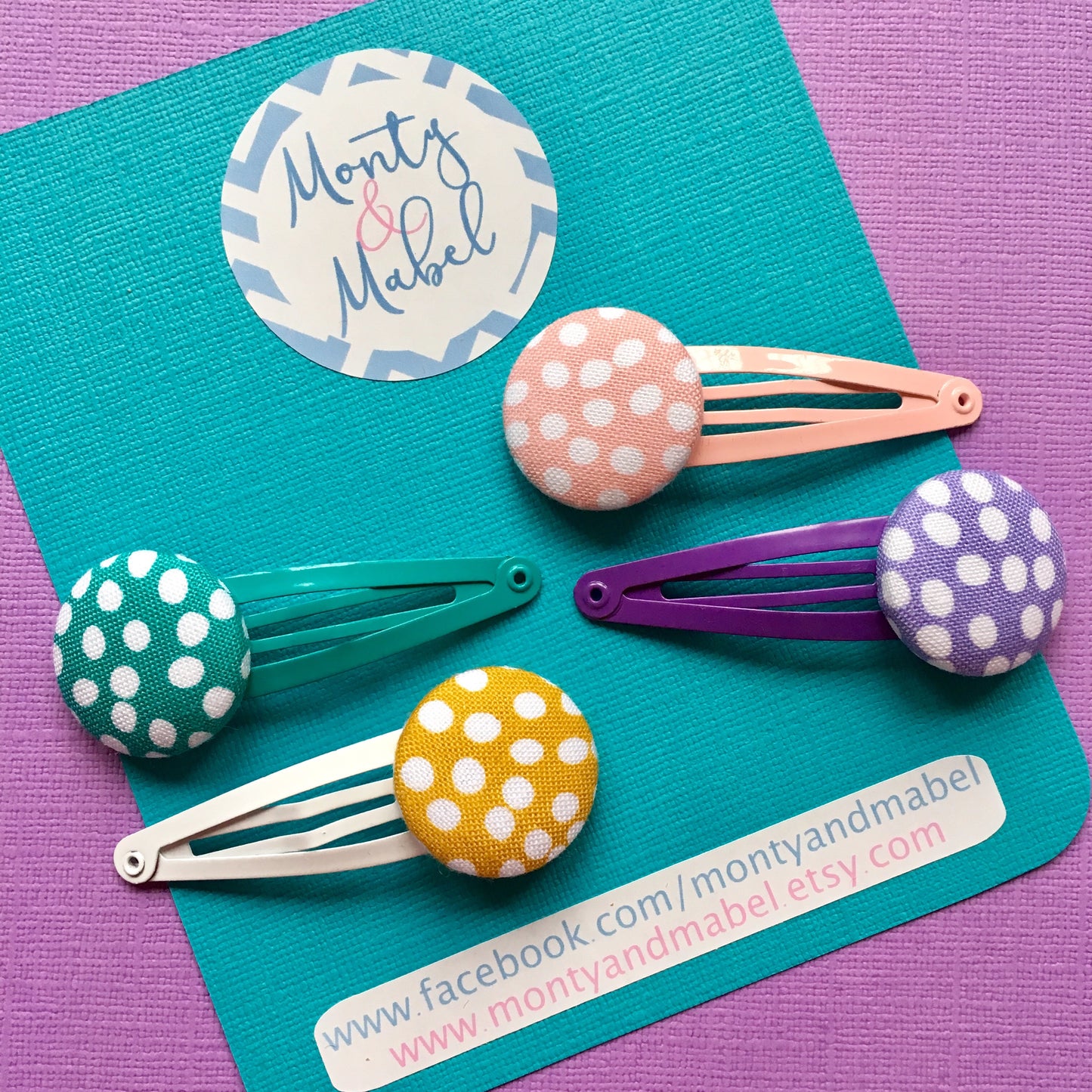 Purple Flurry Polka Dots