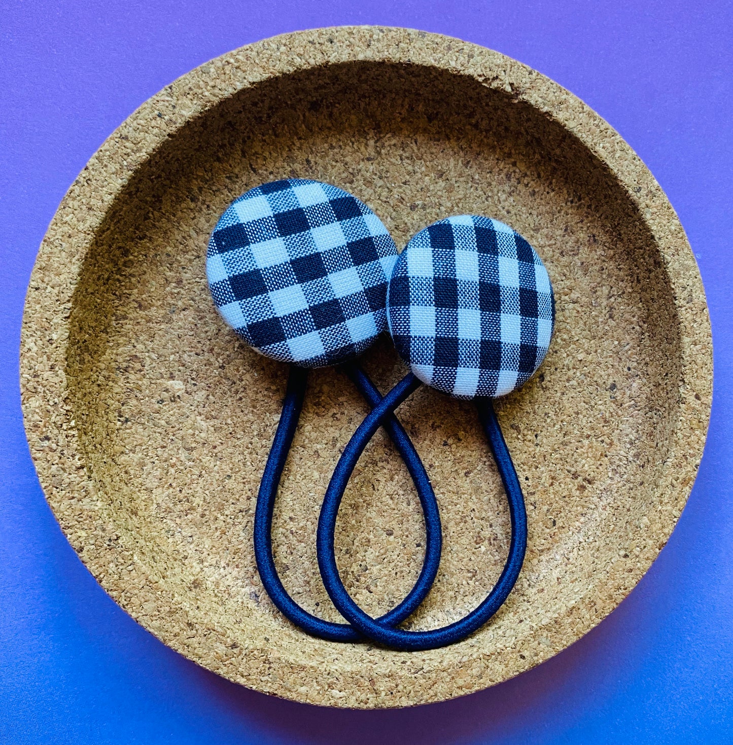 Very Dark Navy Gingham