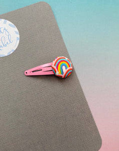Sale: Pink Rainbows Tiny Clip (Single)