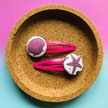 Dark Pink Shells & Starfish