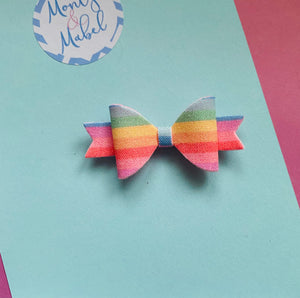 Sale: Pastel Stripes Extra Small Bow