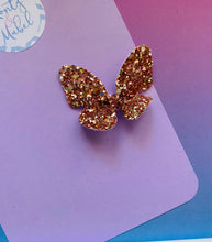 Sale: Dark Gold Glitter Small Butterfly Bow