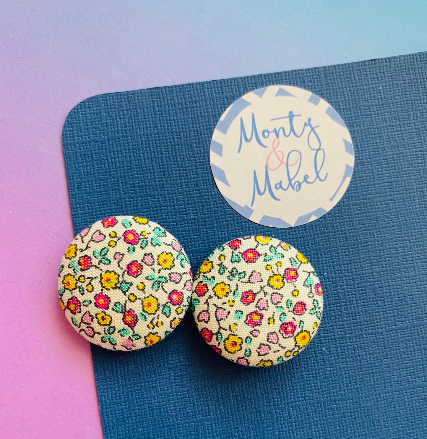 Sale: Liberty Floral Small Bobbles (Pair)