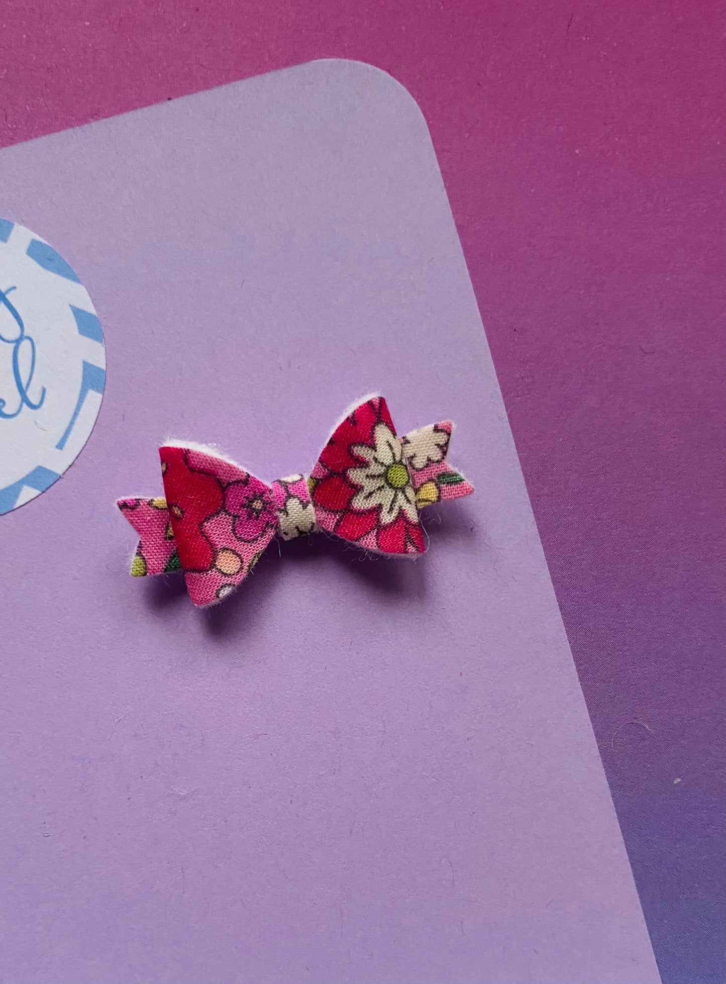Sale: Floral Diddy Bow Fringe Clip
