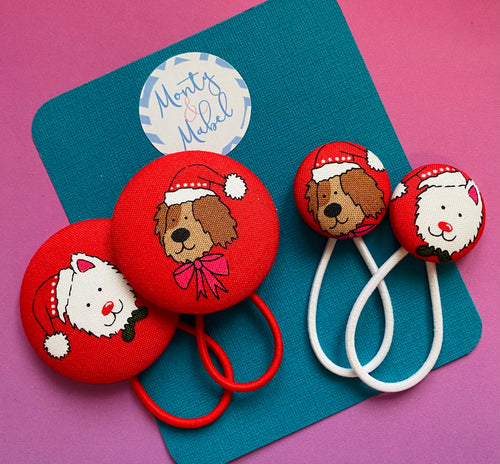 Christmas Dogs (Red) Small & Large Bobbles Only